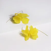 Flower Diamond Alloy No Inlaid Earrings Ear Studs main image 5