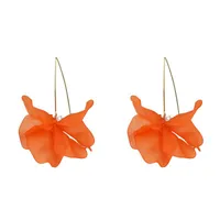 Flower Diamond Alloy No Inlaid Earrings Ear Studs main image 8