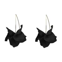 Flower Diamond Alloy No Inlaid Earrings Ear Studs main image 10
