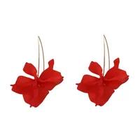 Flower Diamond Alloy No Inlaid Earrings Ear Studs main image 11