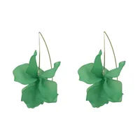 Flower Diamond Alloy No Inlaid Earrings Ear Studs main image 13