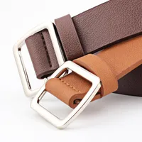 Fashion Woman Imitation Leather Smooth Buckle Belt Strap For Jeans Dress Multicolor Nhpo134178 main image 2
