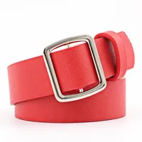 Fashion Woman Imitation Leather Smooth Buckle Belt Strap For Jeans Dress Multicolor Nhpo134178 sku image 2