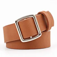 Fashion Woman Imitation Leather Smooth Buckle Belt Strap For Jeans Dress Multicolor Nhpo134178 sku image 5