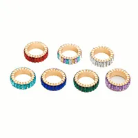 Simple Color Wild Square Zircon Ring Nhxr136076 main image 5