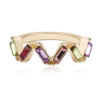 Simple Color Wild Square Zircon Ring Nhxr136076 main image 10