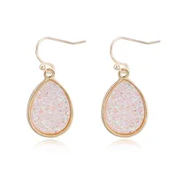 Fashion Vintage Colored Oval Earrings Nhgo136993 main image 2