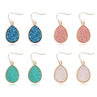 Fashion Vintage Colored Oval Earrings Nhgo136993 main image 1