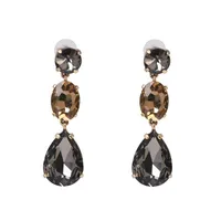 Womens Drop Shaped Rhinestone Alloy Earrings Nhjj138015 main image 9