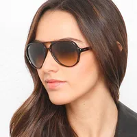 Fashion Unisex Large Frame Metal Sunglasses Multicolor Nhkd131183 main image 2