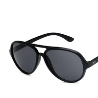 Fashion Unisex Large Frame Metal Sunglasses Multicolor Nhkd131183 main image 4