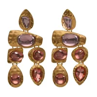 Exaggerated Gemstones, Wild Irregular Earrings Nhjq131735 main image 2