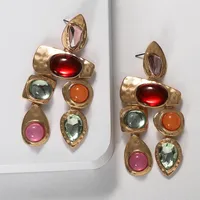 Exaggerated Gemstones, Wild Irregular Earrings Nhjq131735 main image 4