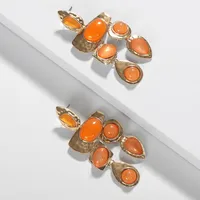 Exaggerated Gemstones, Wild Irregular Earrings Nhjq131735 main image 5