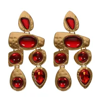 Exaggerated Gemstones, Wild Irregular Earrings Nhjq131735 main image 7