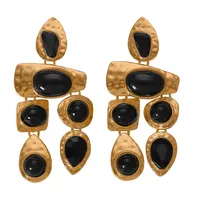 Exaggerated Gemstones, Wild Irregular Earrings Nhjq131735 main image 10