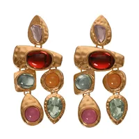 Exaggerated Gemstones, Wild Irregular Earrings Nhjq131735 main image 9