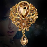 Fashion Rhinestone Glass Alloy Brooch Nhdr132412 main image 1