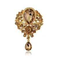 Fashion Rhinestone Glass Alloy Brooch Nhdr132412 main image 2