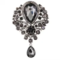 Fashion Rhinestone Glass Alloy Brooch Nhdr132412 main image 6