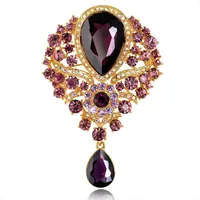 Fashion Rhinestone Glass Alloy Brooch Nhdr132412 main image 7