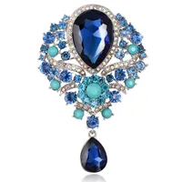 Fashion Rhinestone Glass Alloy Brooch Nhdr132412 main image 8