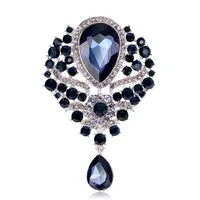 Fashion Rhinestone Glass Alloy Brooch Nhdr132412 main image 9
