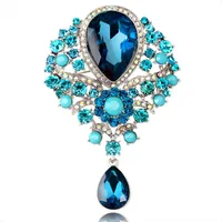 Fashion Rhinestone Glass Alloy Brooch Nhdr132412 main image 15