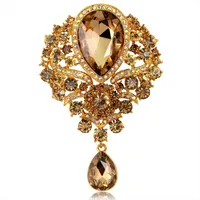 Fashion Rhinestone Glass Alloy Brooch Nhdr132412 sku image 2