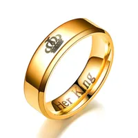 Fashion Couple Beveled Crown Ring Nhtp139039 main image 3