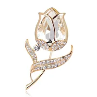 Fashion Imitated Crystal Rose Brooch Nhdr142844 main image 2