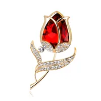 Fashion Imitated Crystal Rose Brooch Nhdr142844 main image 9