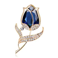 Fashion Imitated Crystal Rose Brooch Nhdr142844 sku image 2