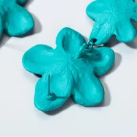 Fashion Double Flower Earrings Nhln143521 main image 4