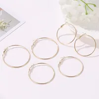 Fashion Geometric Plating Alloy No Inlaid Earrings main image 3