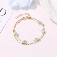 Fashion Geometric Copper No Inlaid Women's Anklet main image 2