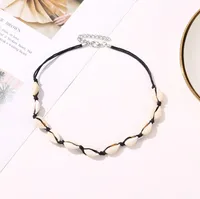 Fashion Hand-woven Shell Necklace Choker Nhdp145320 main image 3