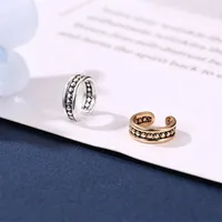Fashion Pierced Wavy Copper Ear Cuff Clip Earrings Nhdp145331 main image 2