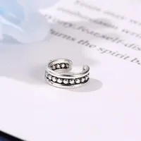 Fashion Pierced Wavy Copper Ear Cuff Clip Earrings Nhdp145331 main image 4