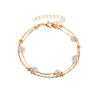 Fashion Geometric Copper No Inlaid Women's Anklet sku image 1