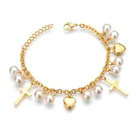 Fashion Geometric 304 Stainless Steel 18K Gold Plated No Inlaid Bracelets In Bulk main image 9