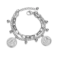 Fashion Geometric 304 Stainless Steel 18K Gold Plated No Inlaid Bracelets In Bulk main image 11