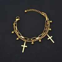 Fashion Geometric 304 Stainless Steel 18K Gold Plated No Inlaid Bracelets In Bulk main image 18