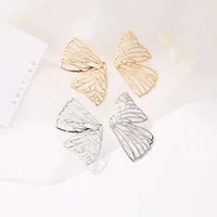Fashion Butterfly Plating Metal No Inlaid Earrings Ear Studs main image 2