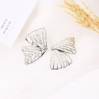 Fashion Butterfly Plating Metal No Inlaid Earrings Ear Studs main image 4