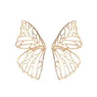 Fashion Butterfly Plating Metal No Inlaid Earrings Ear Studs main image 6
