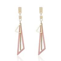 Simple Long Triangle Alloy Earrings Nhpf147183 main image 5