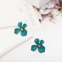 Womens Floral Paint Alloy Earrings Nhln148182 main image 4