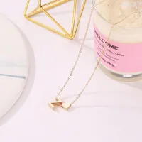 Fashion Love 26 English Alphabet Simple Alloy Necklace Nhdp148728 main image 4