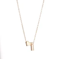 Fashion Love 26 English Alphabet Simple Alloy Necklace Nhdp148728 main image 5